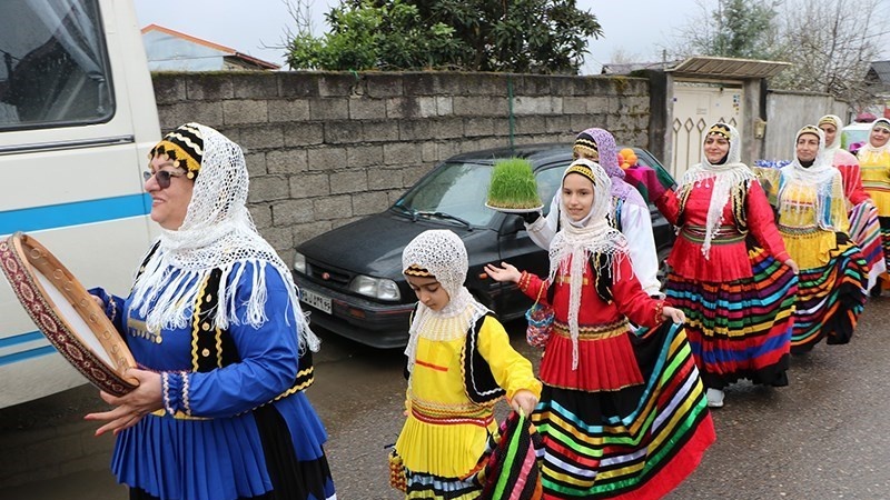 Festival Sambut Nowruz di Astaneh-ye Ashrafiyeh, Jumat (10/3/2023).