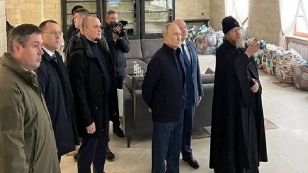 פוטין הגיע לביקור בחצי האי קרים ובמריופול שבמחוז דונייצק