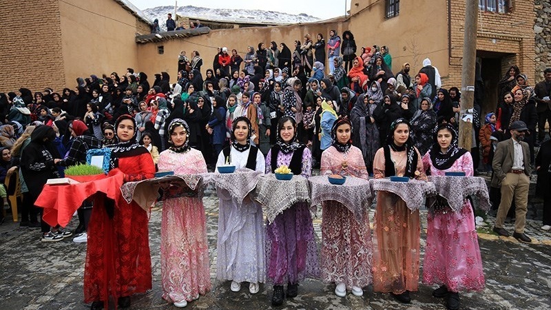 Perayaan Nowruz di Desa Heidareh Ghazi Khani, Kamis (23/3/2023).