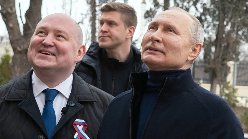 Putin visits Crimea on annexation anniversary after ICC arrest warrant