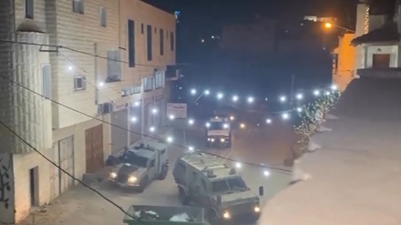 Serang Tarqoumia, Kendaraan Militer Zionis Dihadang Warga Palestina 