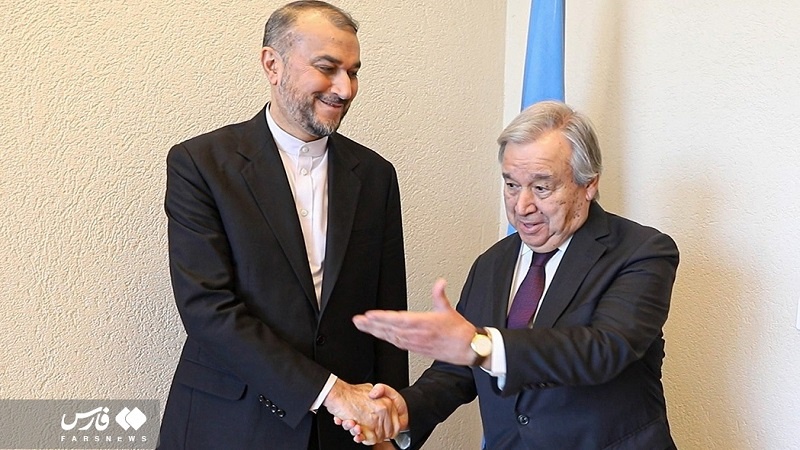 Iranian FM, UN chief discuss regional, int’l issues
