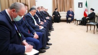 イランイスラム革命最高指導者のハーメネイー師とベラルーシのルカシェンコ大統領の会談