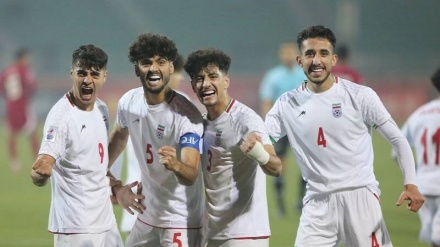 پیروزی تیم فوتبال جوانان ایران مقابل قطر
