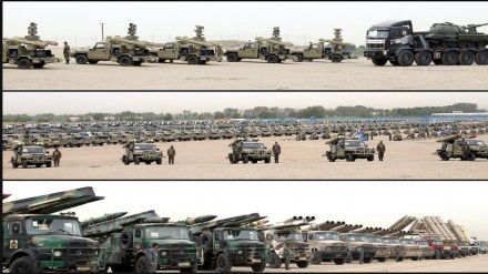 Prezantimi i më shumë se një mijë pajisjeve dhe armëve të forcave tokësore të ushtrisë iraniane