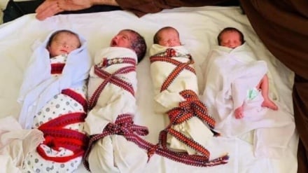 لوګر کې یوې میرمنې په یو ځل څلور ماشومان زېږولي