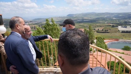 Eýran Yslam Respublikasynyň Daşary işler ministriniň Liwan bilen basyp alynan Palestinanyň serhet nokadynda 