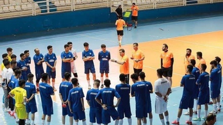 تمرینات آماده سازی تیم ملی فوتسال افغانستان در مشهد