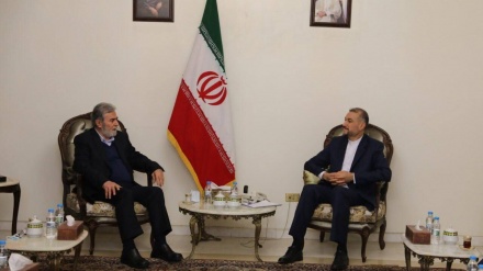 Takimi mes Amir Abdullahian dhe Sekretarit të Përgjithshëm të Lëvizjes Palestineze Xhihadit Islamik në Bejrut
