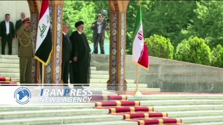 De Rəyisi rəsmi pişvozi, İraği prezident bə İron varid bıə