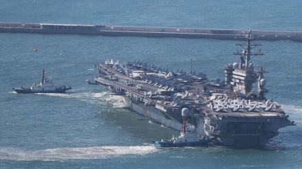 韩美日实施海上联合军演