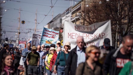 No alla NATO, Svezia, proteste contro la coalizione militare guidata dagli Usa 