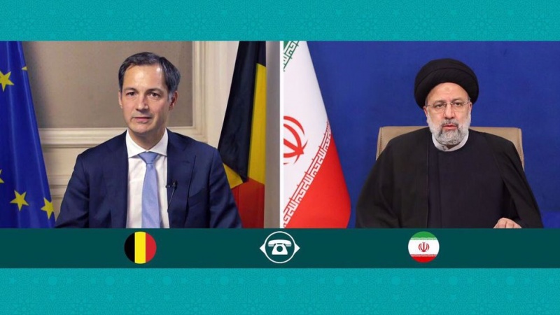 PM Belgia Alexander De Croo dan Presiden Iran Sayid Ebrahim Raisi