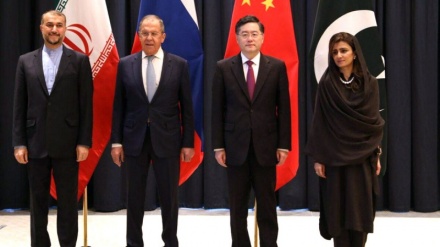 آغاز نشست چهارجانبه وزرای خارجه ⁧ایران⁩، پاکستان، روسیه و چین درباره ⁧افغانستان