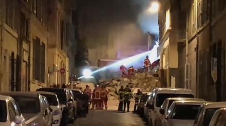 法国马赛一座四层住宅楼倒塌 已造成5人受伤