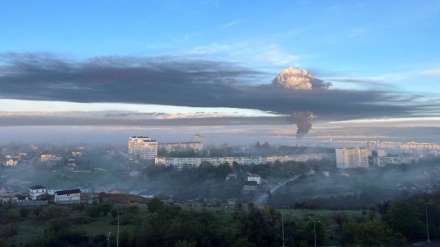  Drone strike sparks huge fire at Crimea fuel depot 