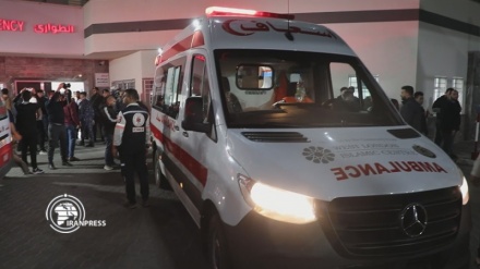 وداع با شهیدان فلسطینی در غزه