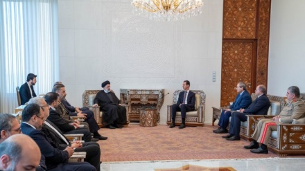נשיא סוריה בשאר אל-אסד קיבל את פני הנשיא איברהים ראיסי