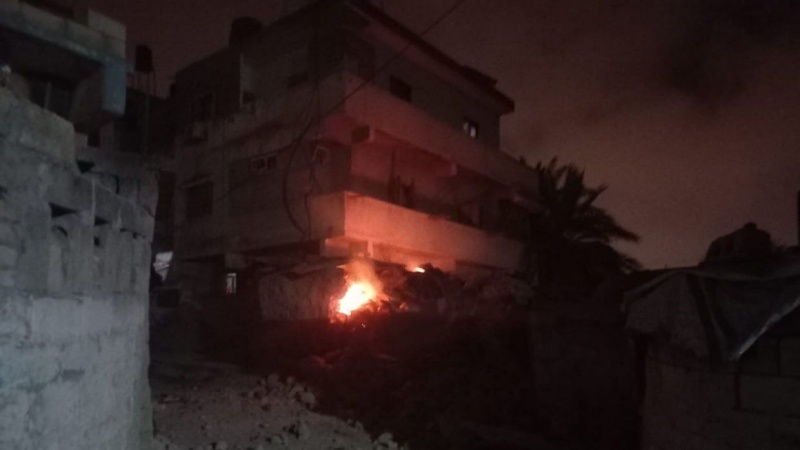 3 شهید بمباران ساختمان مسکونی در خان یونس
