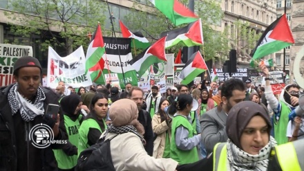 Pawai Pendukung Palestina di Peringatan Hari Nakba di London