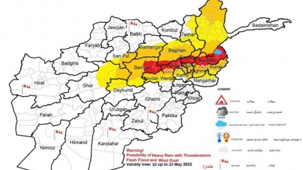 احتمال بارش باران‌ و جاری شدن سیلاب در ۱۷ ولایت  افغانستان 