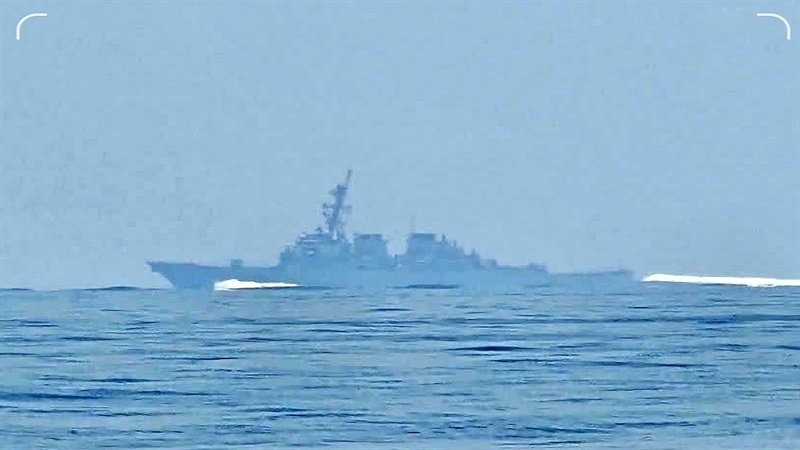 IRGC releases photos of US destroyer in Hormuz Strait