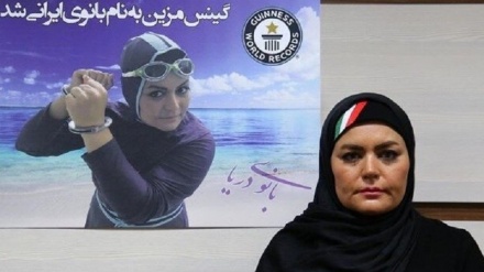 ثبت چهارمین رکورد شناگر زن ایرانی در گینس