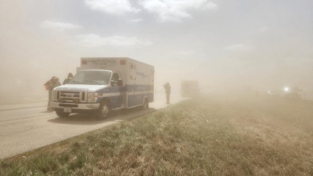 米中西部で砂嵐により「視界ゼロ」、幹線道路で数十台衝突　６人死亡