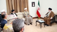 イランイスラム革命最高指導者のハーメネイー師とオマーンのハイサム・ビン・タリク国王や随行使節団の会談