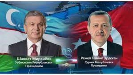  گفت‌وگوی تلفنی رؤسای جمهور ازبکستان و ترکیه