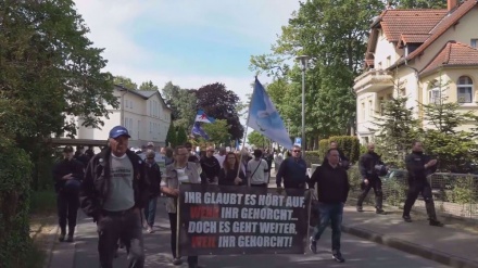 Deutschland: Hunderte demonstrieren in Lubmin gegen Waffenlieferungen an die Ukraine