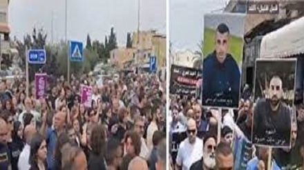 تظاهرات ضد صهیونیستی در مرز لبنان و فلسطین