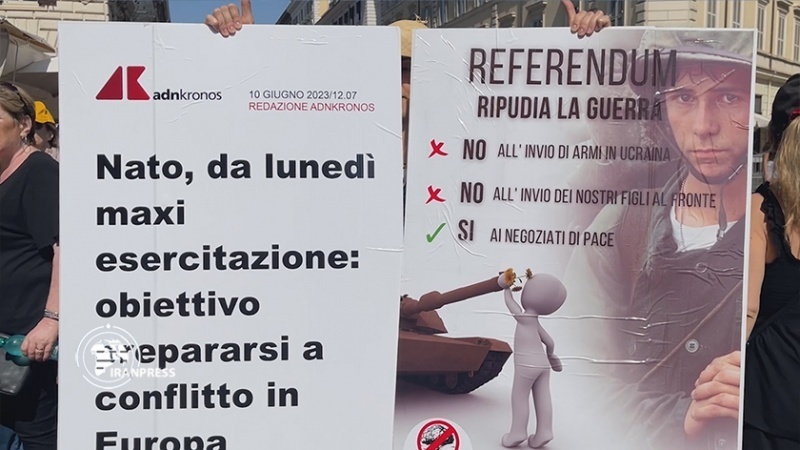 Italianët protestojnë kundër luftës në Ukrainë