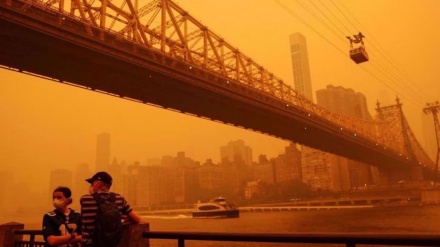 US East Coast blanketed in eerie veil of smoke from Canada fires