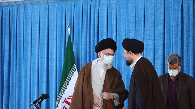 Rahbar menyampaikan pidato pada Haul Imam Khomeini ra ke-34, Minggu (4/6/2023).