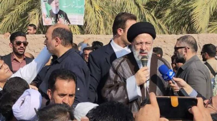 Präsident Raisi in der Stadt „Bam“ eingetroffen
