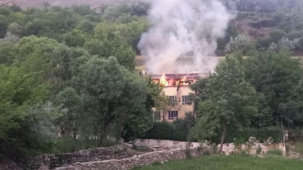 آتش‌سوزی خانه سفیر افغانستان در تاجیکستان در پنجشیر