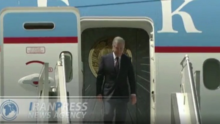 Uzbekistan’s president arrives in Tehran