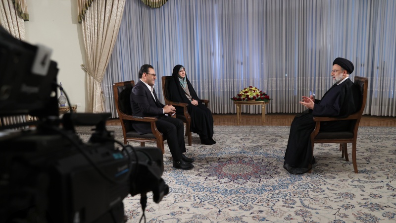 Presiden RII Sayid Ebrahim Raisi wawancara dengan IRIB, Selasa (20/6/2023) malam.