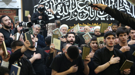 Moskvaədə İmom Huseyn(ə)-i əzodoron Kərimə Ğıroni bəştə dast qətey