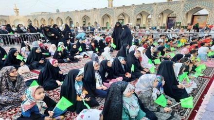 گردهمایی کودکان و نوجوانان جهان اسلام در حرم مطهر رضوی