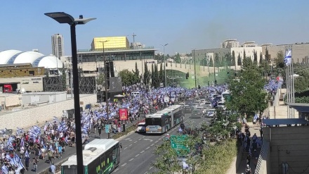 تجمع گسترده معترضان صهیونیست به تصویب قانون لغو برهان معقولیت 