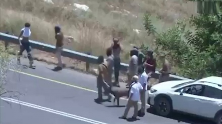 ישראלי התפרע וביצע עבירות של מעשי טרור בכפר הפלסטיני אום ספא