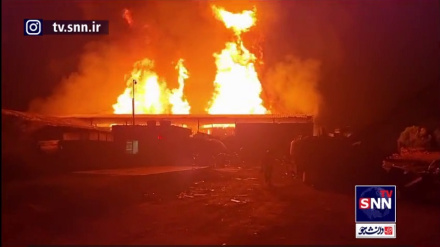 İşgal altındaki topraklarda 2 fabrika yandı
