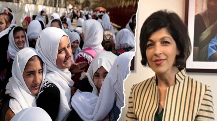 د افغان نجونو پر ملاتړ د رینا امیري ټینګار