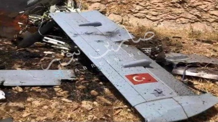 Süleymaniye'de Türkiye'ye ait insansız hava aracının düşmesi