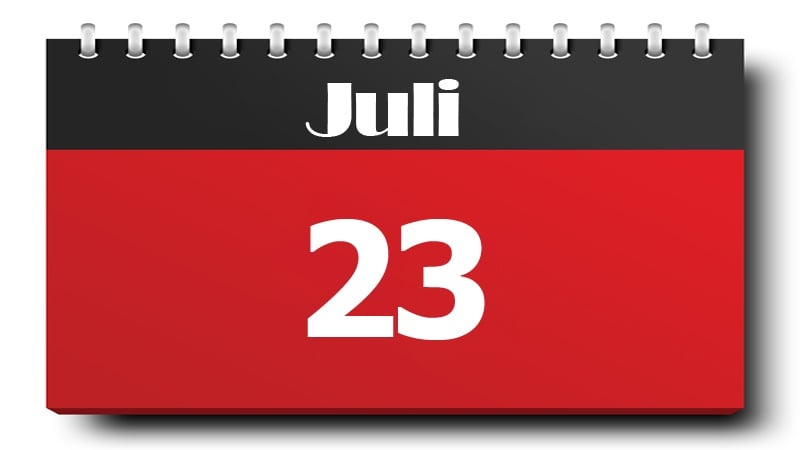 23 Juli 2023