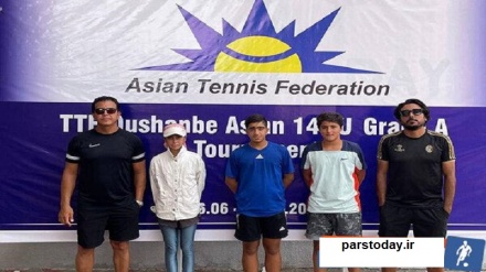  مقام  سوم  تیم دونفره  پسران ایران در تور تنیس آسیا  
