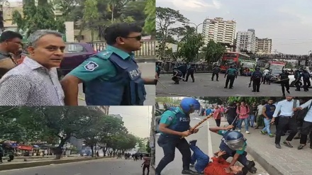 বিএনপি পুলিশ সংঘর্ষ, গাড়িতে আগুন ভাংচুর; টিয়ারসেল কাঁদানে উত্তপ্ত পরিস্থিতি