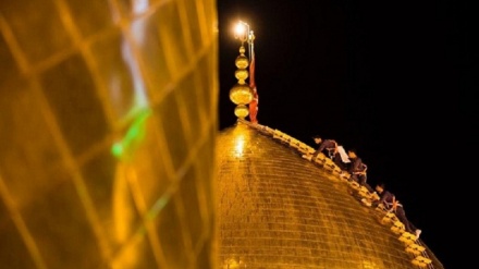 Məhərrəmə manqi astanədə, İmom Huseyn(ə)-i qımbəzi şıştey...